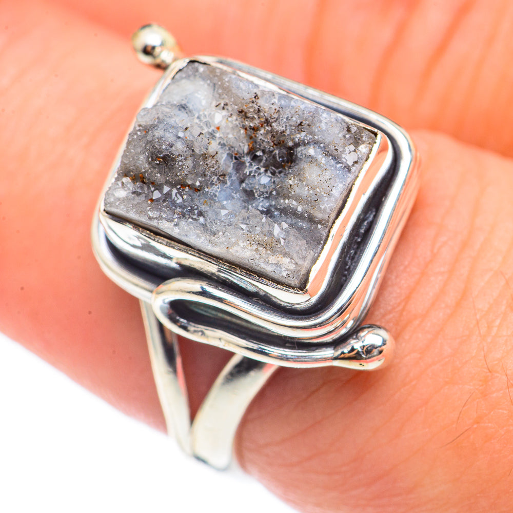 Desert Druzy Rings handcrafted by Anasilvercos - RING70017