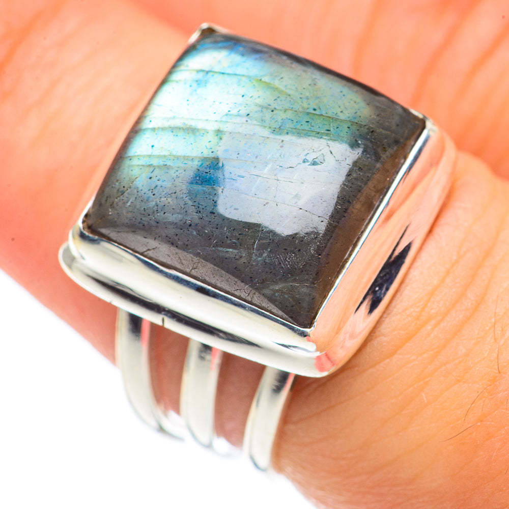 Labradorite Rings handcrafted by Anasilvercos - RING70021