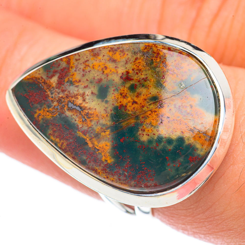 Bloodstone Rings handcrafted by Anasilvercos - RING70026
