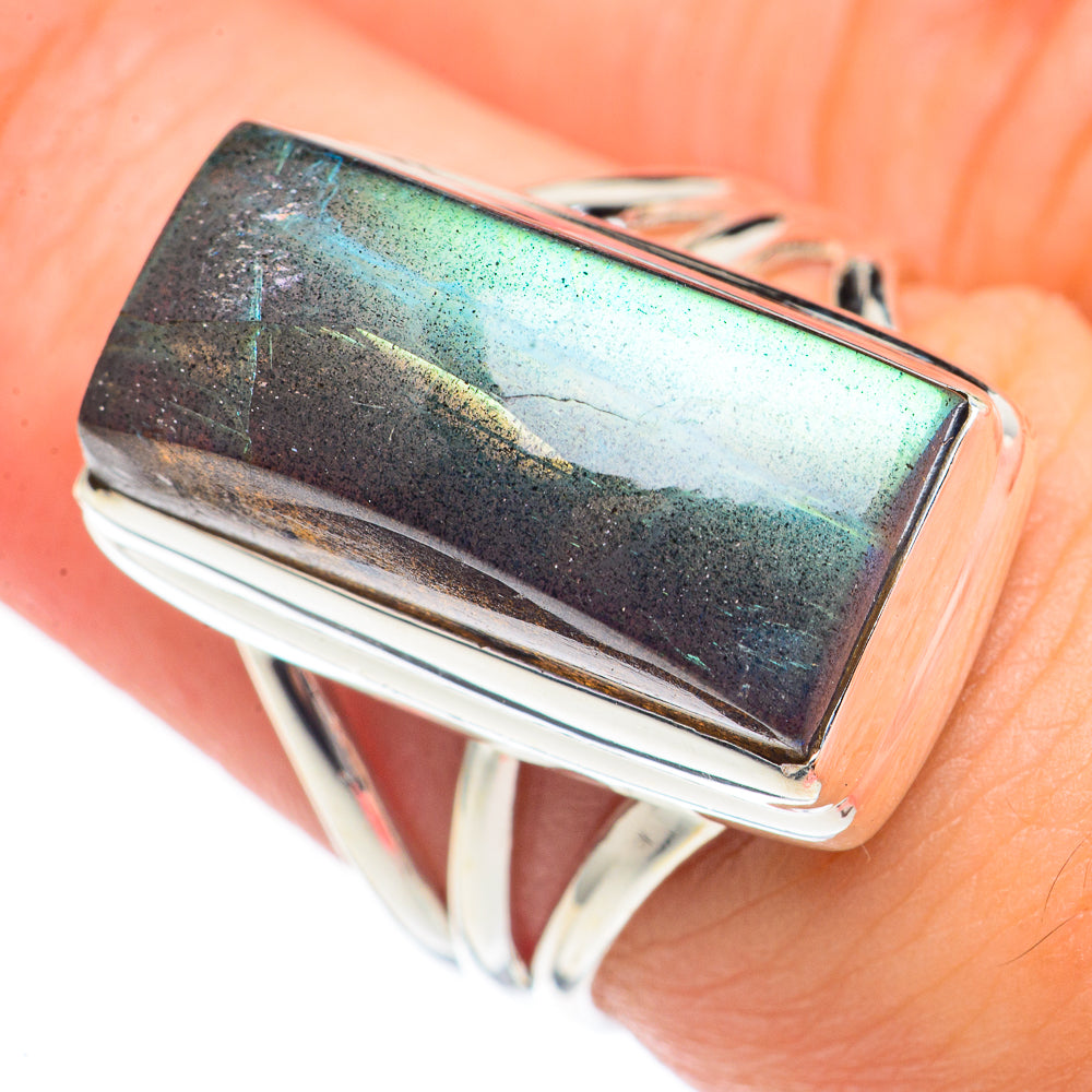 Labradorite Rings handcrafted by Anasilvercos - RING70027
