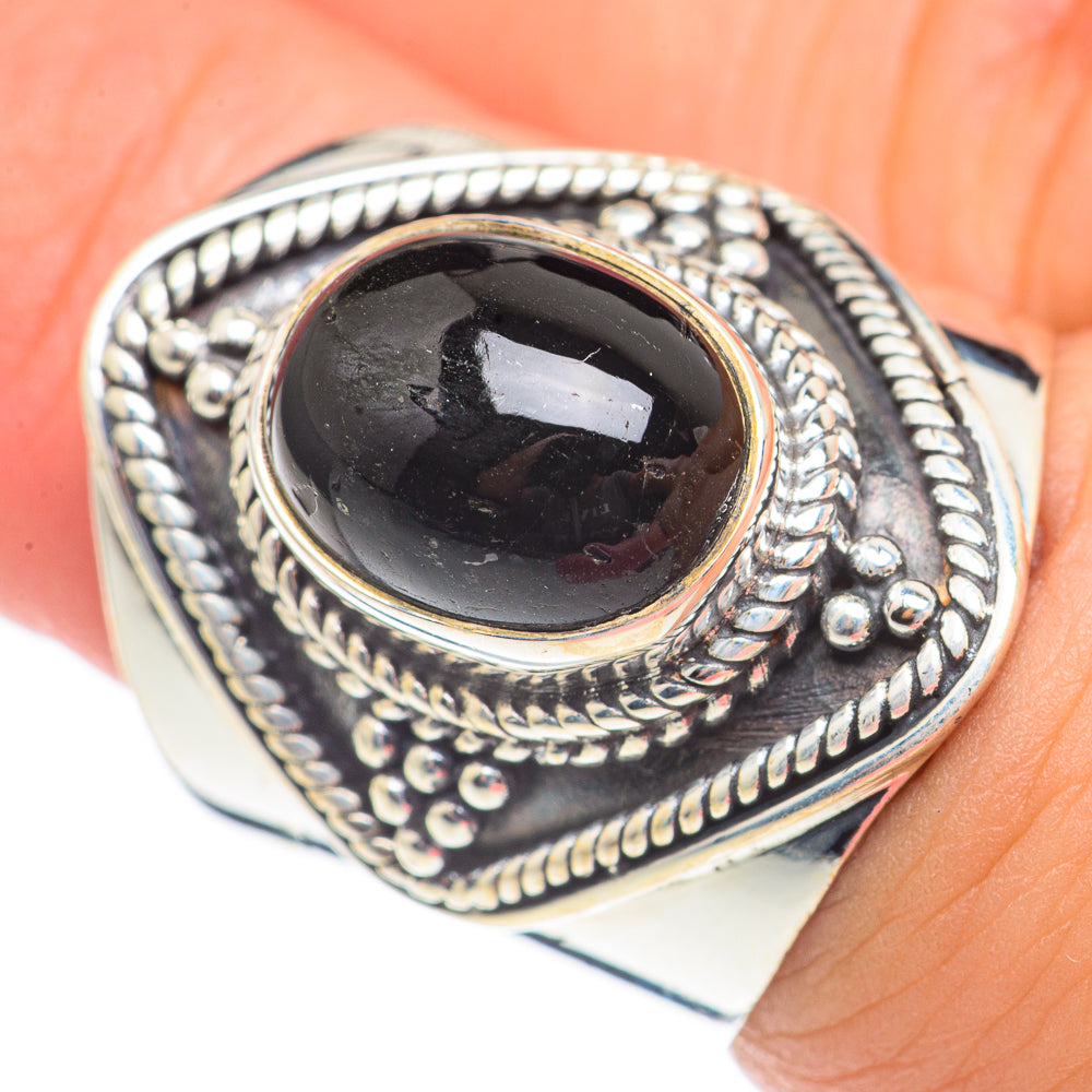 Black Onyx Rings handcrafted by Anasilvercos - RING70046