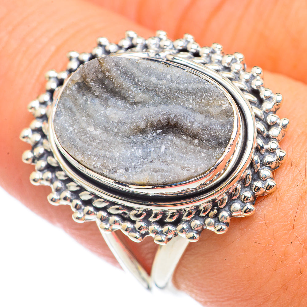 Desert Druzy Rings handcrafted by Anasilvercos - RING70052