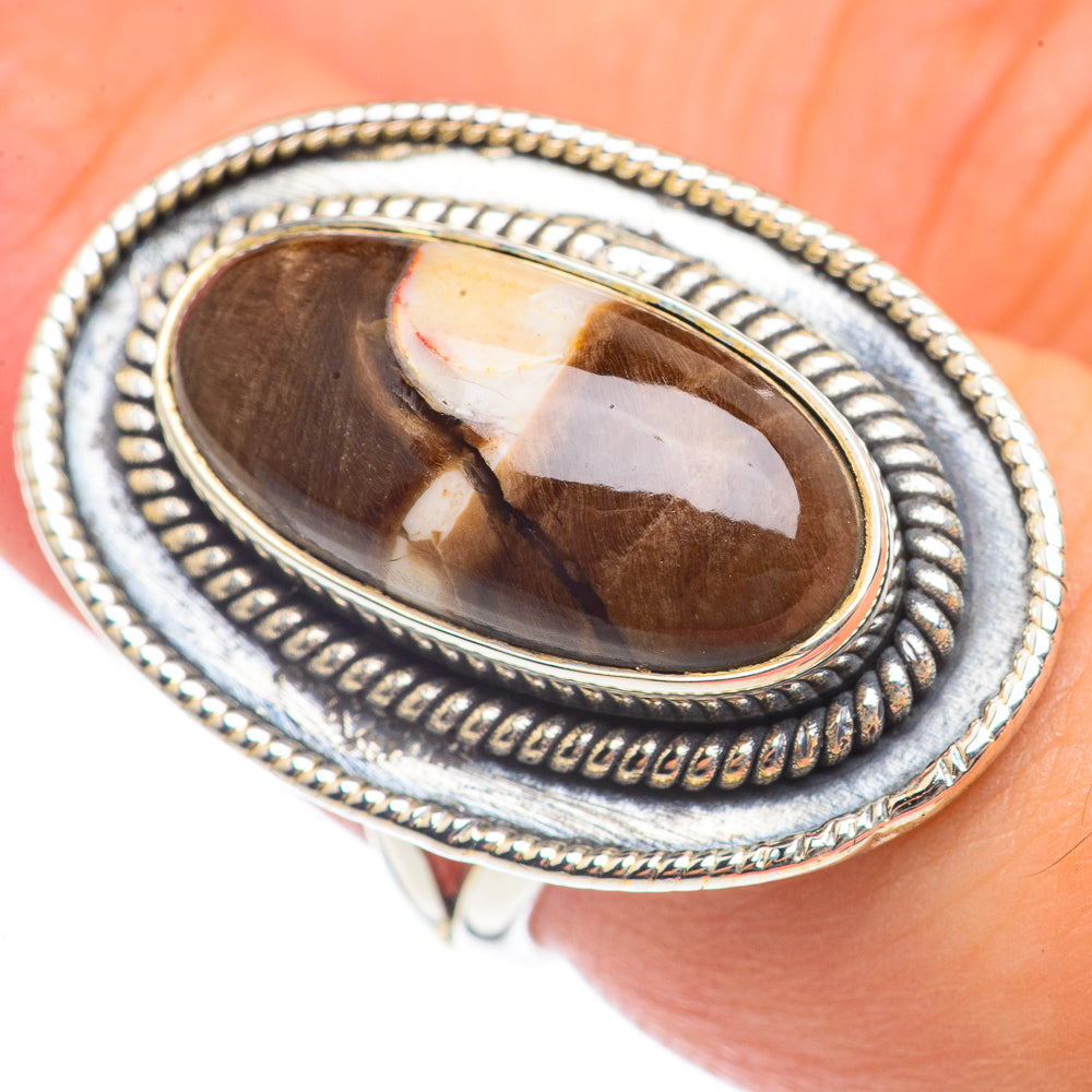 Peanut Wood Jasper Rings handcrafted by Anasilvercos - RING70063