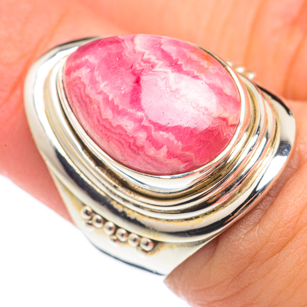 Rhodochrosite Rings handcrafted by Anasilvercos - RING70073