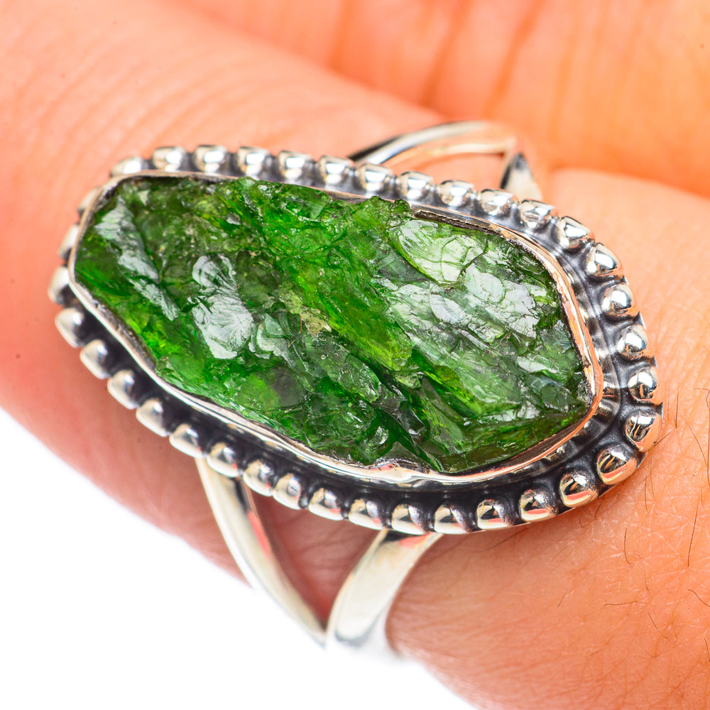 Green Tourmaline Rings handcrafted by Anasilvercos - RING70093