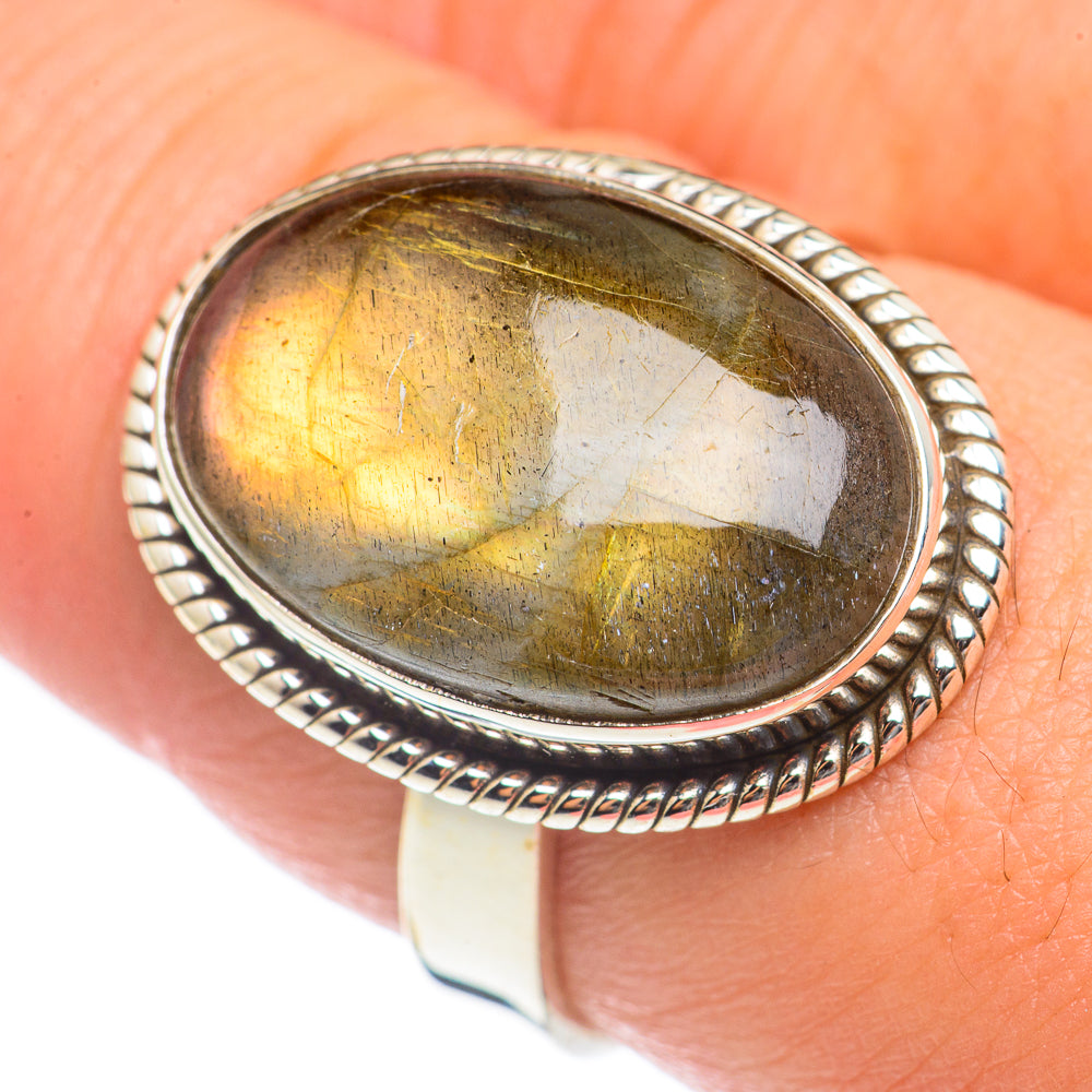 Labradorite Rings handcrafted by Anasilvercos - RING70094