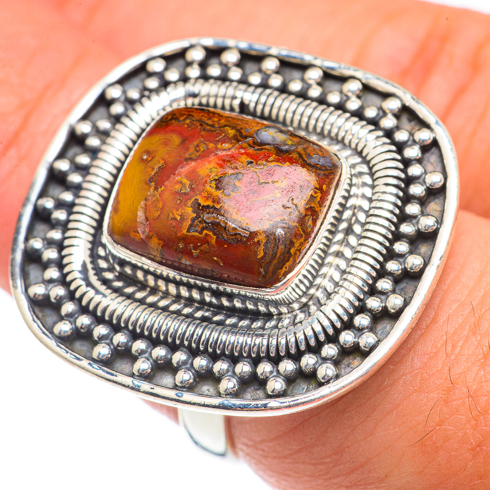Moroccan Agate Rings handcrafted by Anasilvercos - RING70096