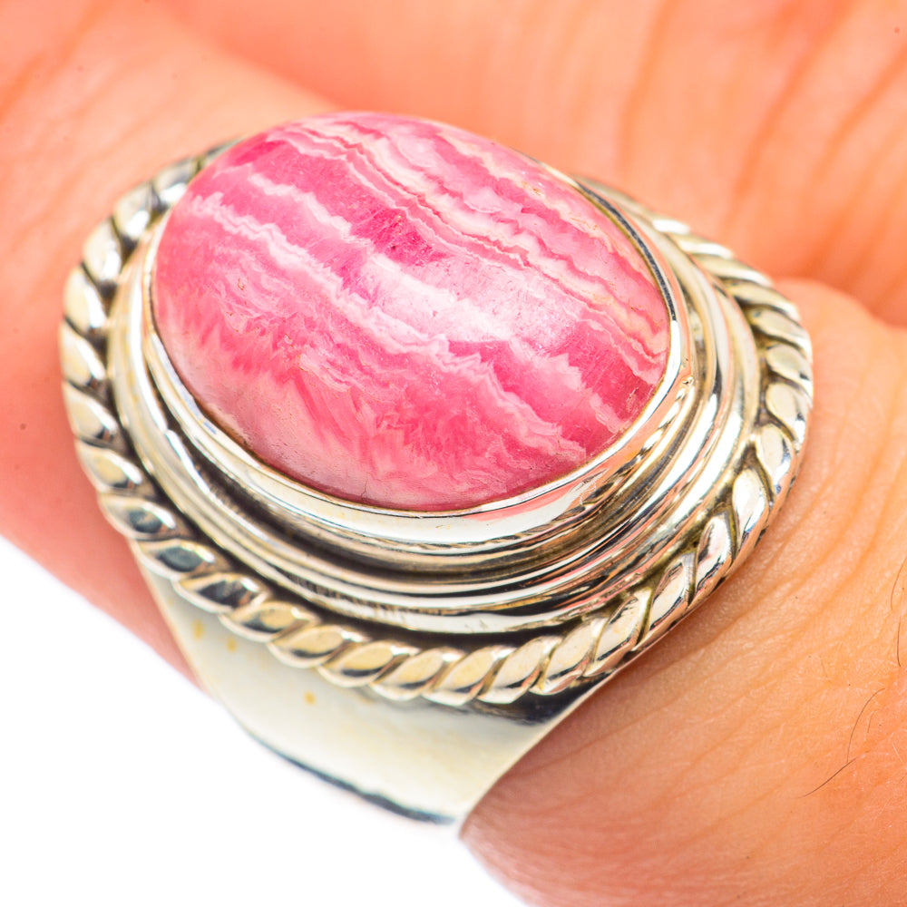 Rhodochrosite Rings handcrafted by Anasilvercos - RING70105