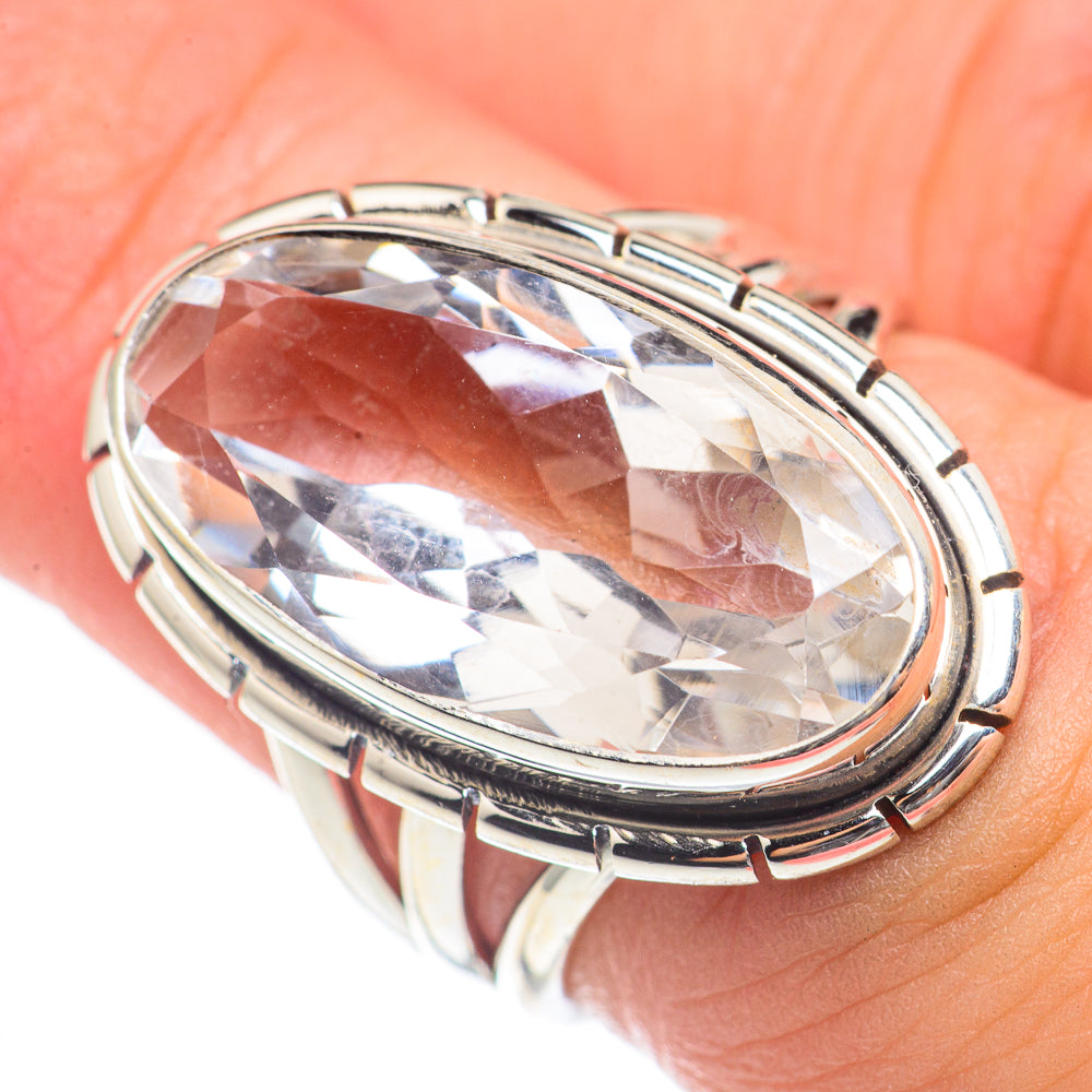 White Quartz Rings handcrafted by Anasilvercos - RING70111