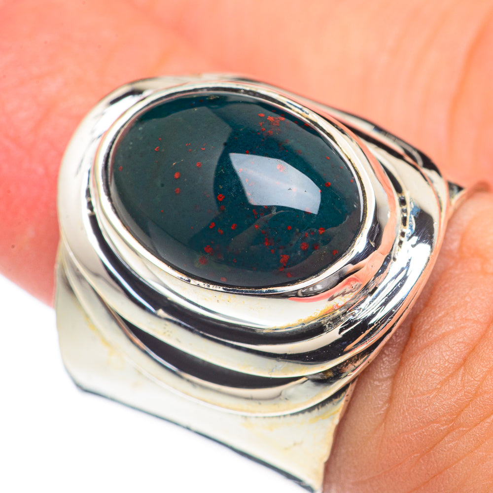 Bloodstone Rings handcrafted by Anasilvercos - RING70124