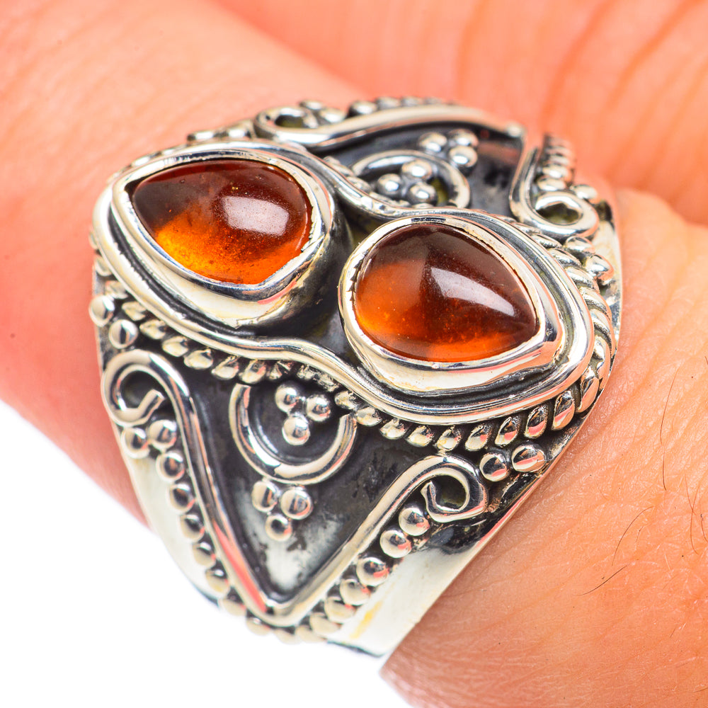 Baltic Amber Rings handcrafted by Anasilvercos - RING70130