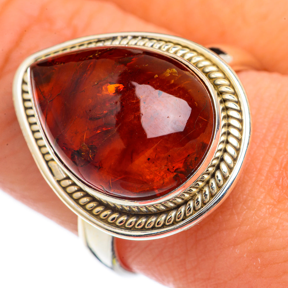 Baltic Amber Rings handcrafted by Anasilvercos - RING70169