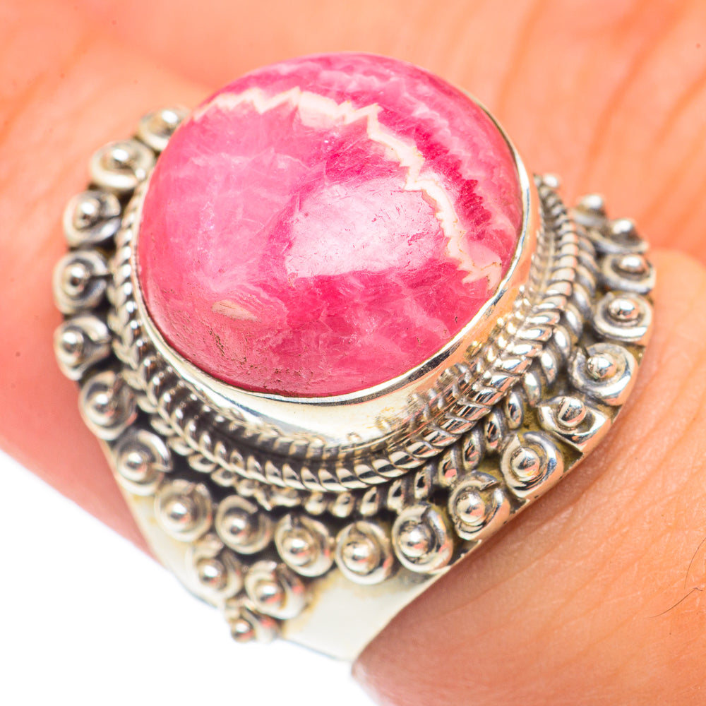 Rhodochrosite Rings handcrafted by Anasilvercos - RING70173