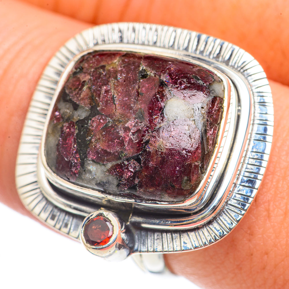 Russian Eudialyte Rings handcrafted by Anasilvercos - RING70175
