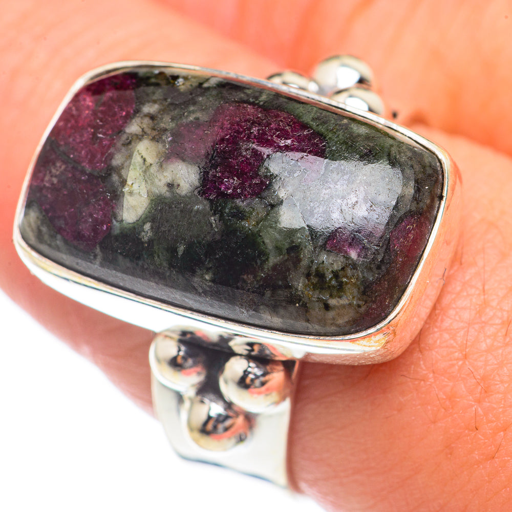 Russian Eudialyte Rings handcrafted by Anasilvercos - RING70176