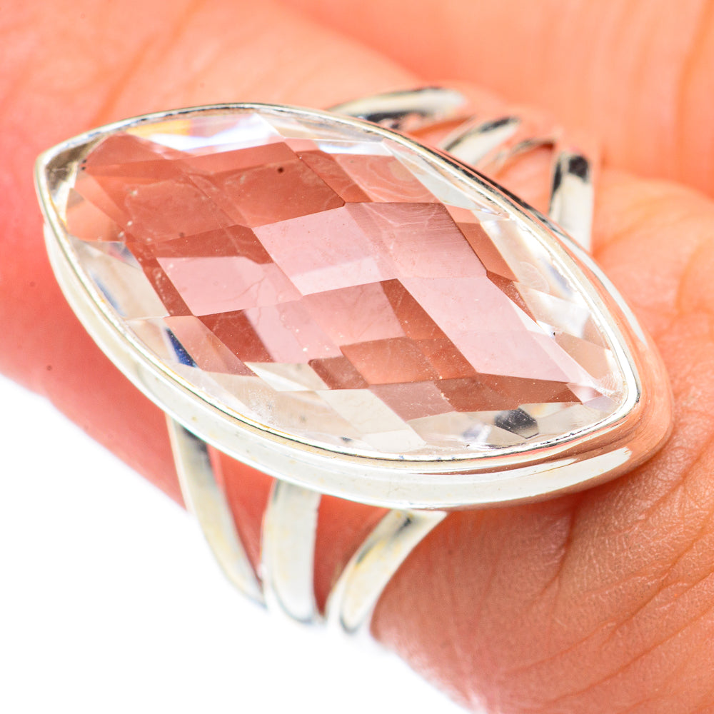 White Quartz Rings handcrafted by Anasilvercos - RING70180