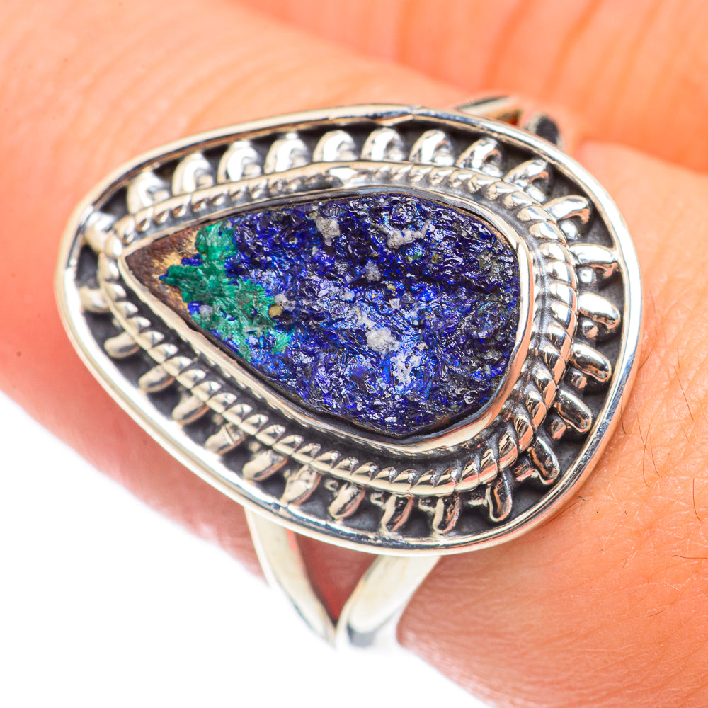 Azurite Rings handcrafted by Anasilvercos - RING70188