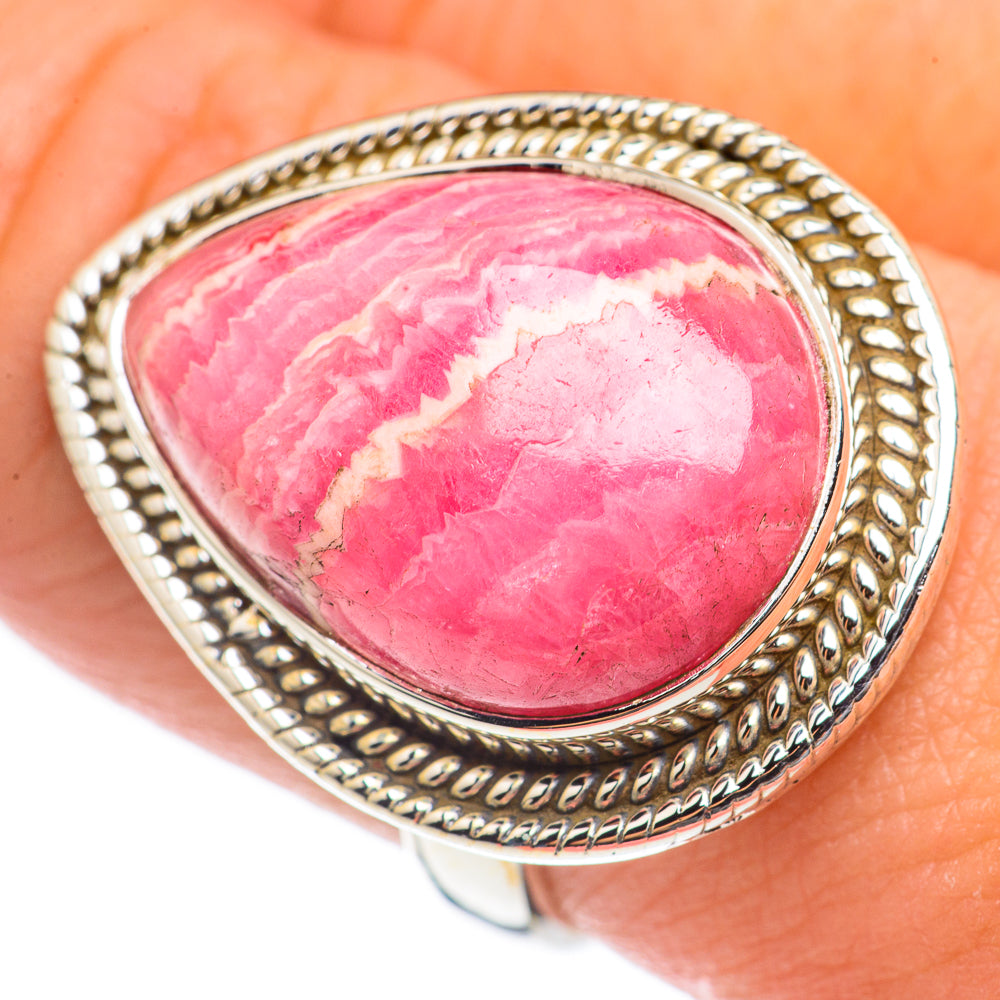 Rhodochrosite Rings handcrafted by Anasilvercos - RING70205