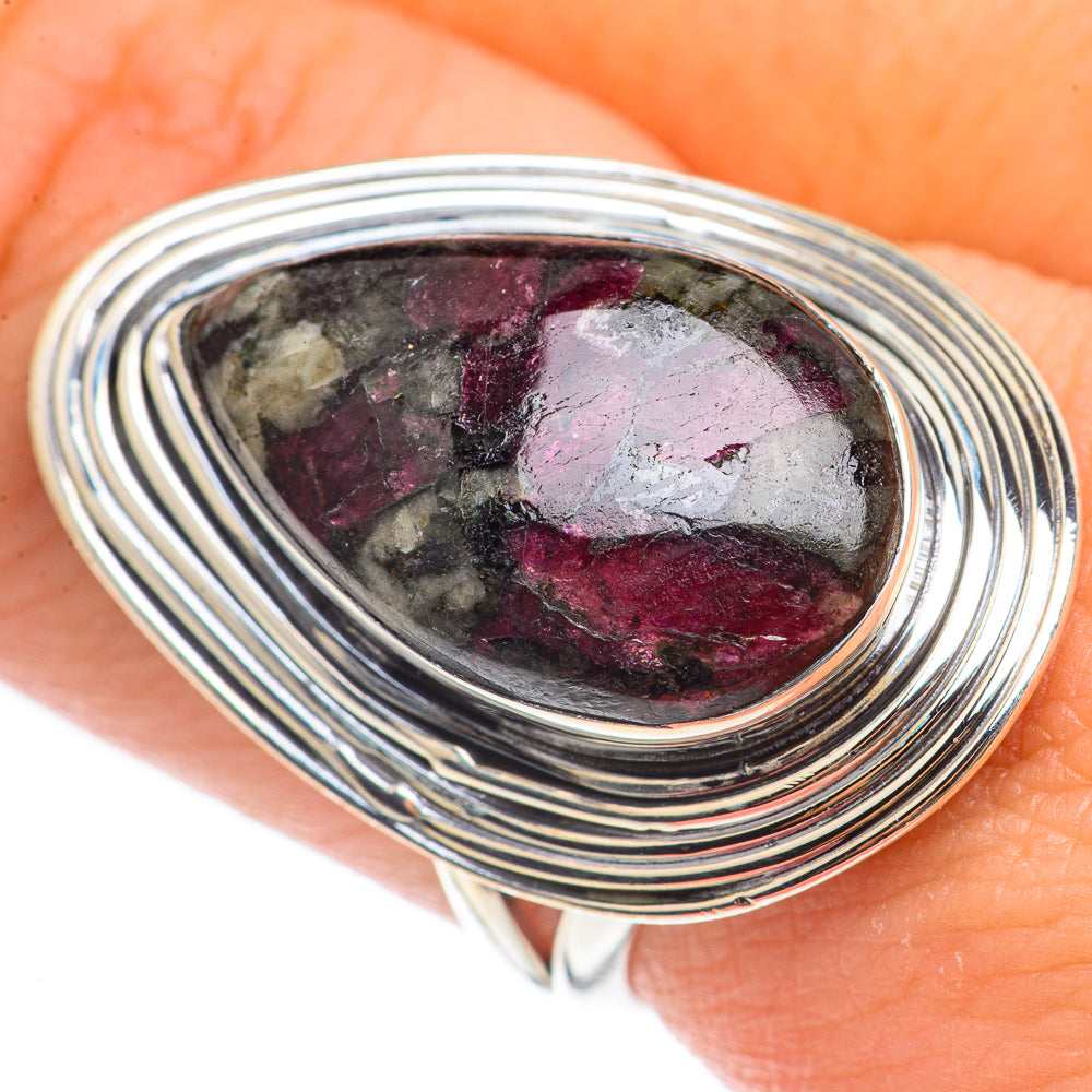 Russian Eudialyte Rings handcrafted by Anasilvercos - RING70207