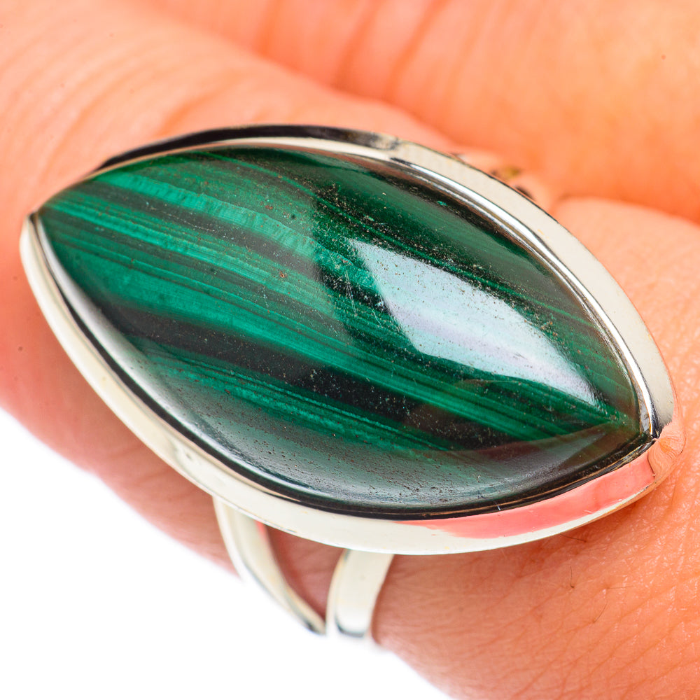 Malachite Rings handcrafted by Anasilvercos - RING70228
