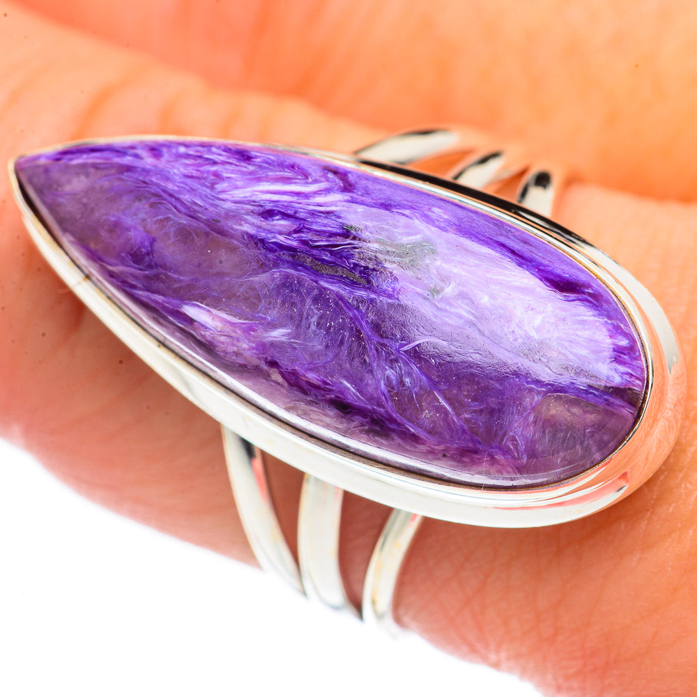 Charoite Rings handcrafted by Anasilvercos - RING70244