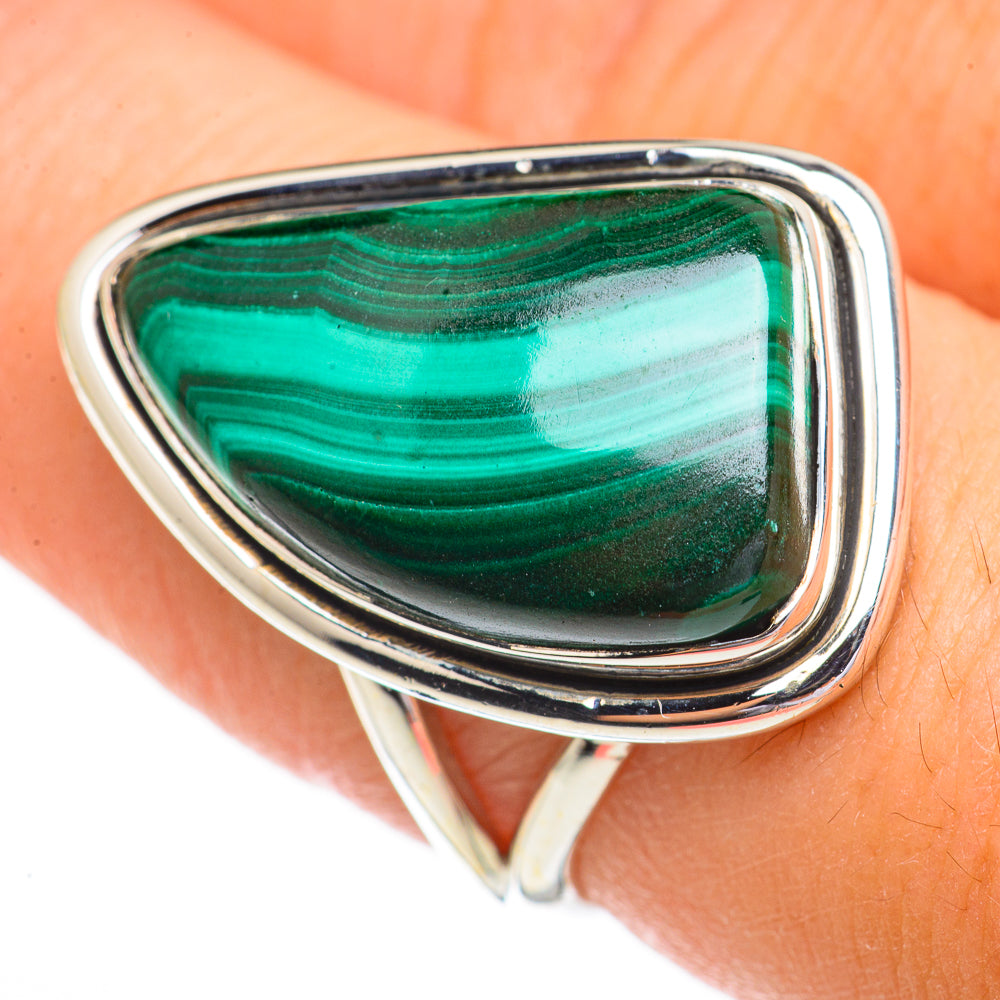 Malachite Rings handcrafted by Anasilvercos - RING70275