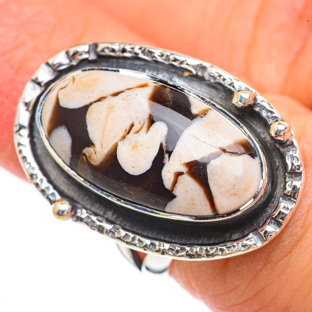 Peanut Wood Jasper Rings handcrafted by Anasilvercos - RING70279