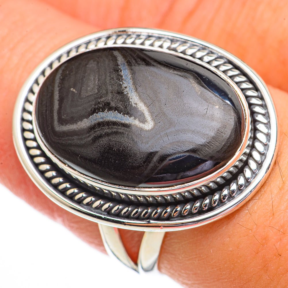 Psilomelane Rings handcrafted by Anasilvercos - RING70295