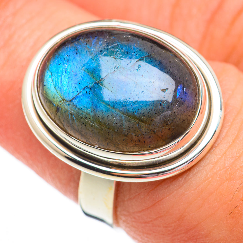Labradorite Rings handcrafted by Anasilvercos - RING70306