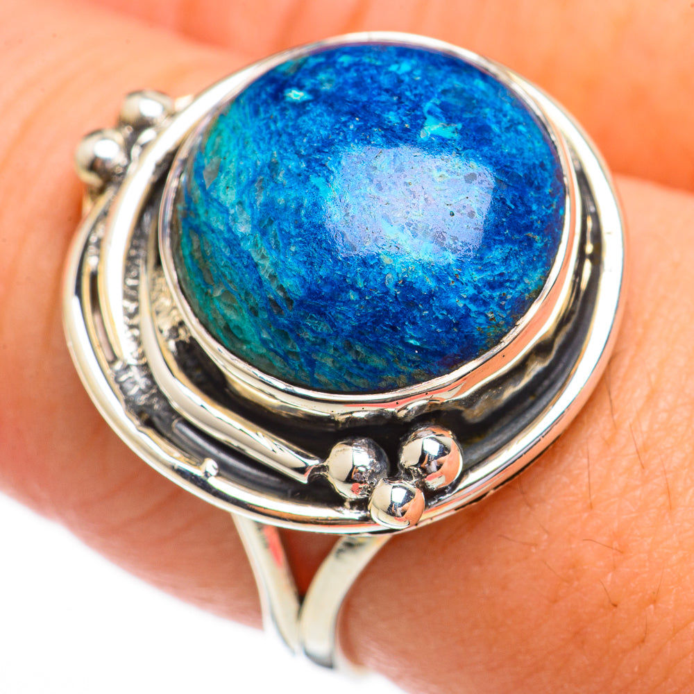 Chrysocolla Rings handcrafted by Anasilvercos - RING70312