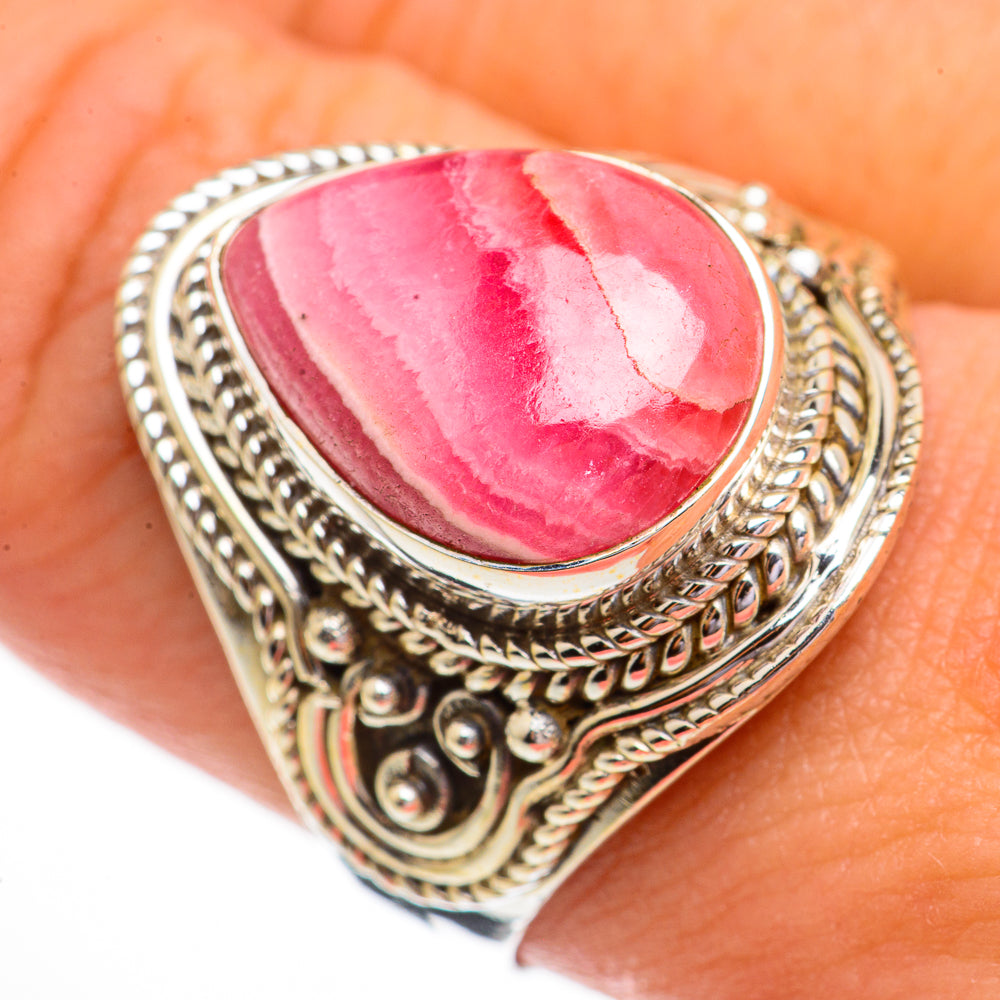 Rhodochrosite Rings handcrafted by Anasilvercos - RING70365