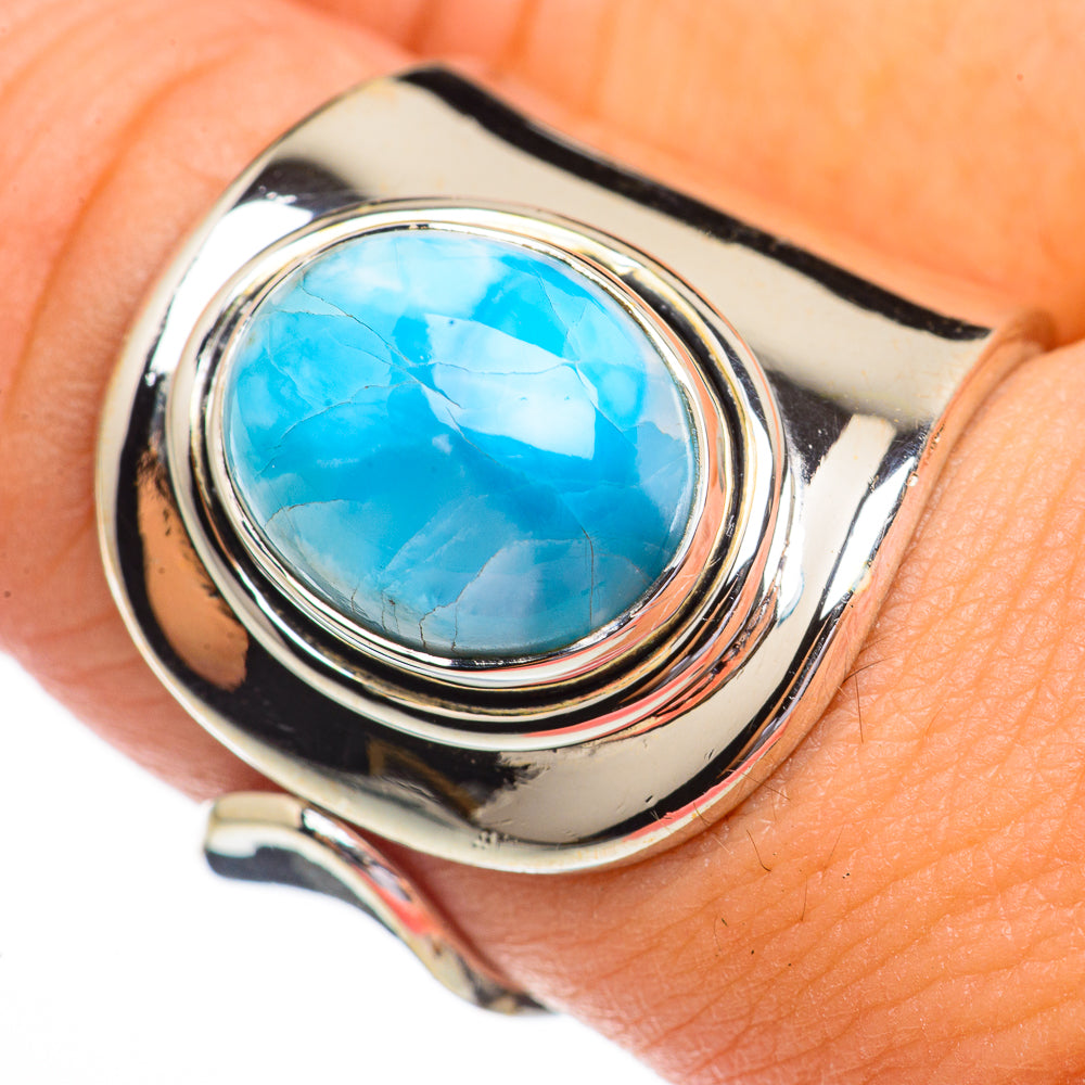 Larimar Rings handcrafted by Anasilvercos - RING70382