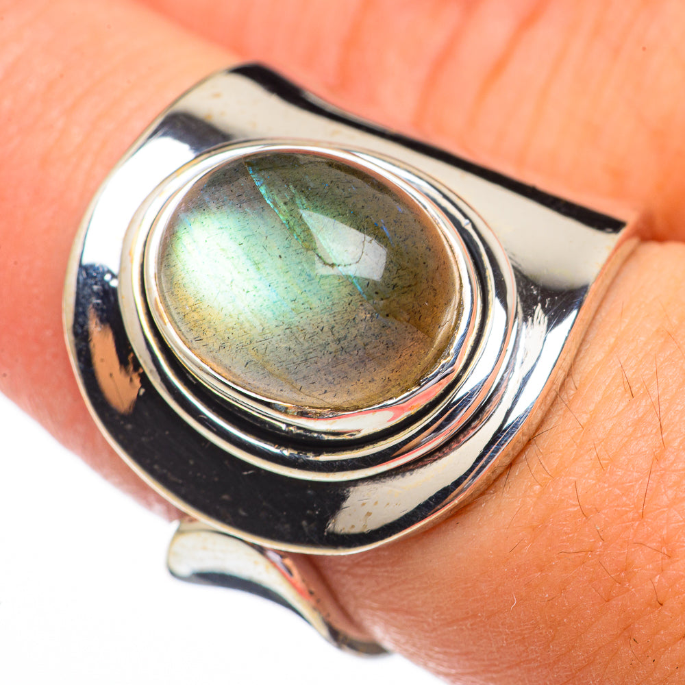 Labradorite Rings handcrafted by Anasilvercos - RING70388