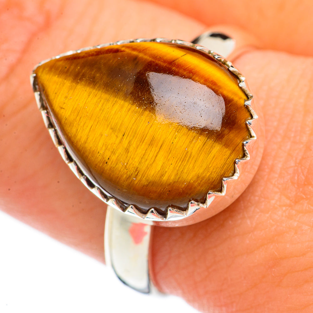 Tiger Eye Rings handcrafted by Anasilvercos - RING70395