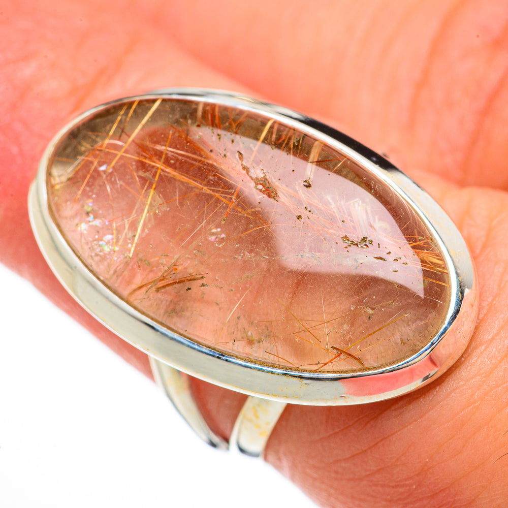 Rutilated Quartz Rings handcrafted by Anasilvercos - RING70406
