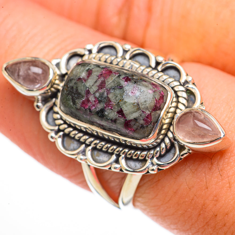 Russian Eudialyte Rings handcrafted by Anasilvercos - RING70412