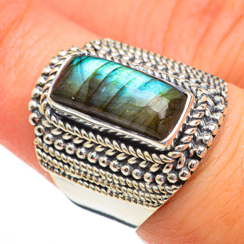 Labradorite Rings handcrafted by Anasilvercos - RING70414