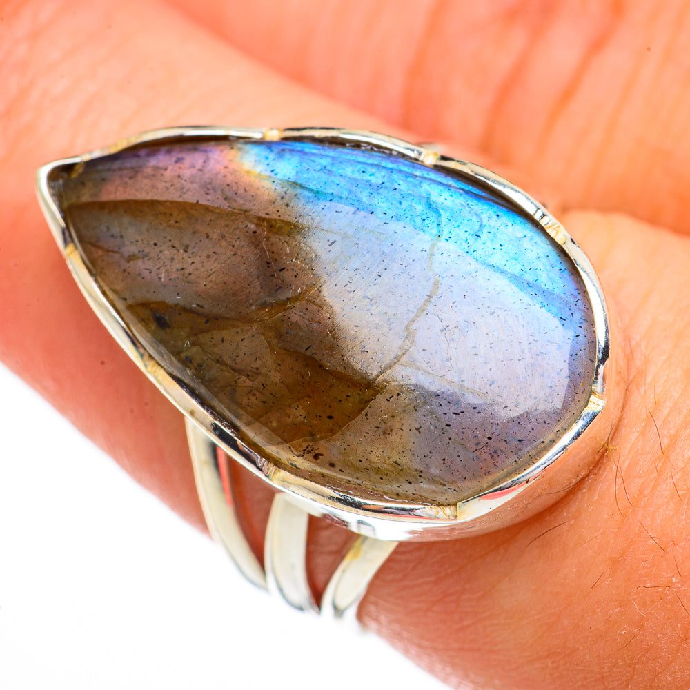 Labradorite Rings handcrafted by Anasilvercos - RING70420