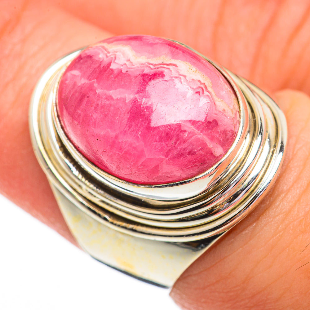 Rhodochrosite Rings handcrafted by Anasilvercos - RING70433