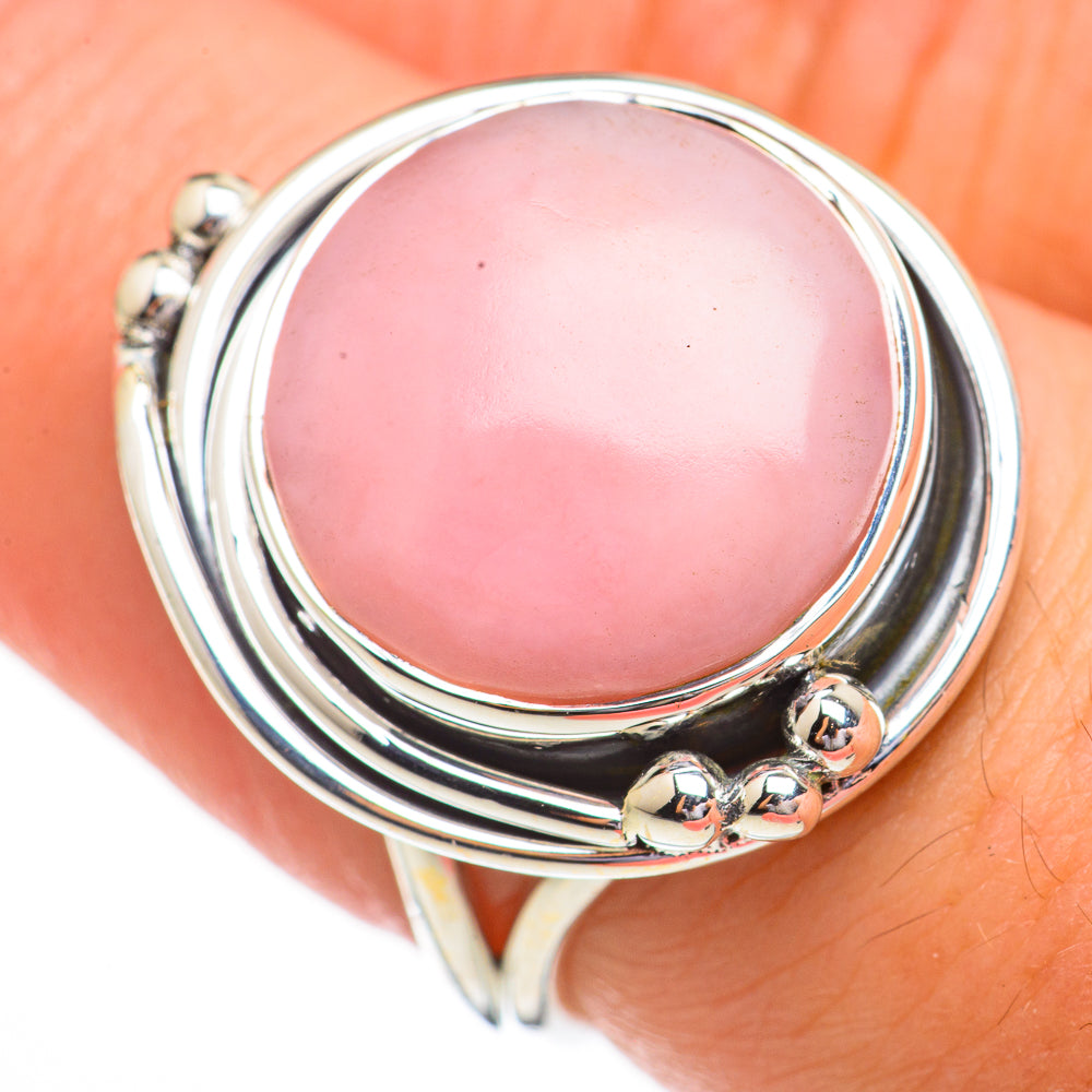 Pink Opal Rings handcrafted by Anasilvercos - RING70434