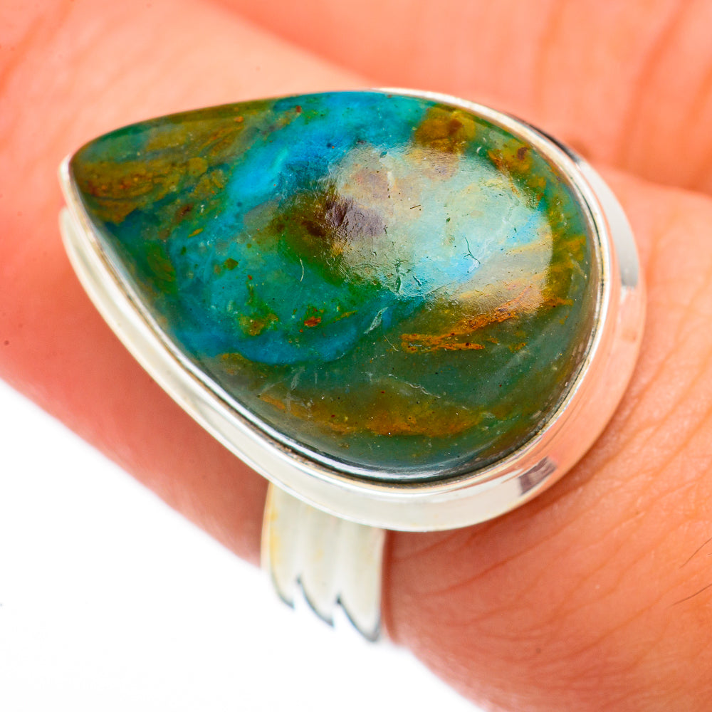 Peruvian Opal Rings handcrafted by Anasilvercos - RING70452