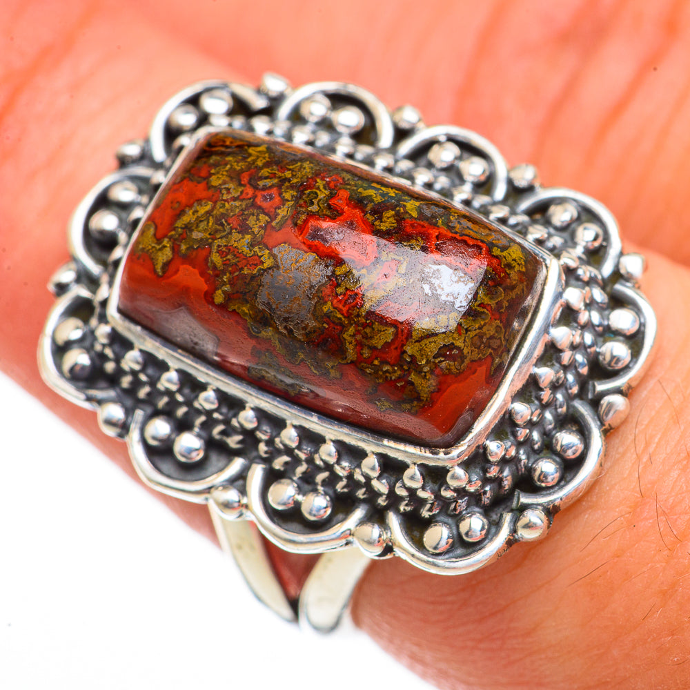 Moroccan Agate Rings handcrafted by Anasilvercos - RING70457