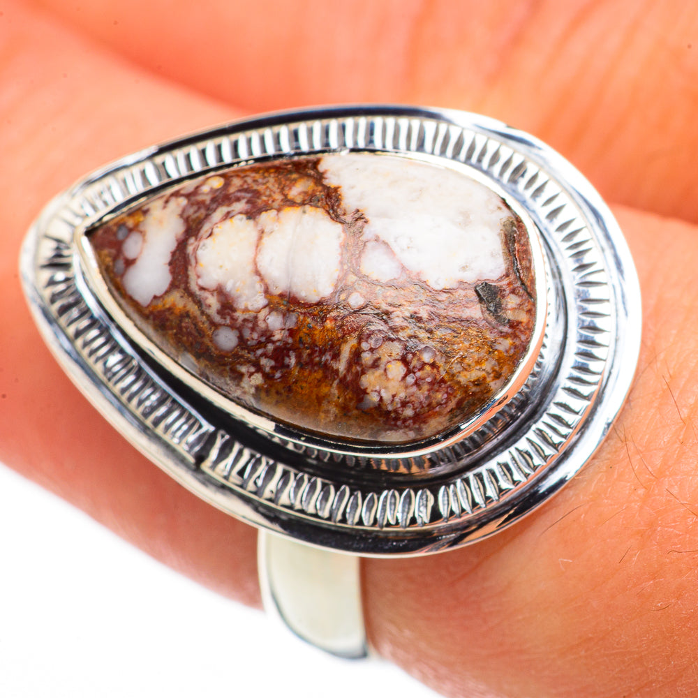 Peanut Wood Jasper Rings handcrafted by Anasilvercos - RING70459
