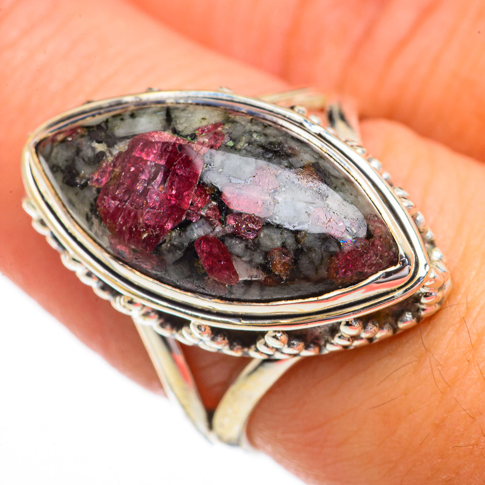 Russian Eudialyte Rings handcrafted by Anasilvercos - RING70469