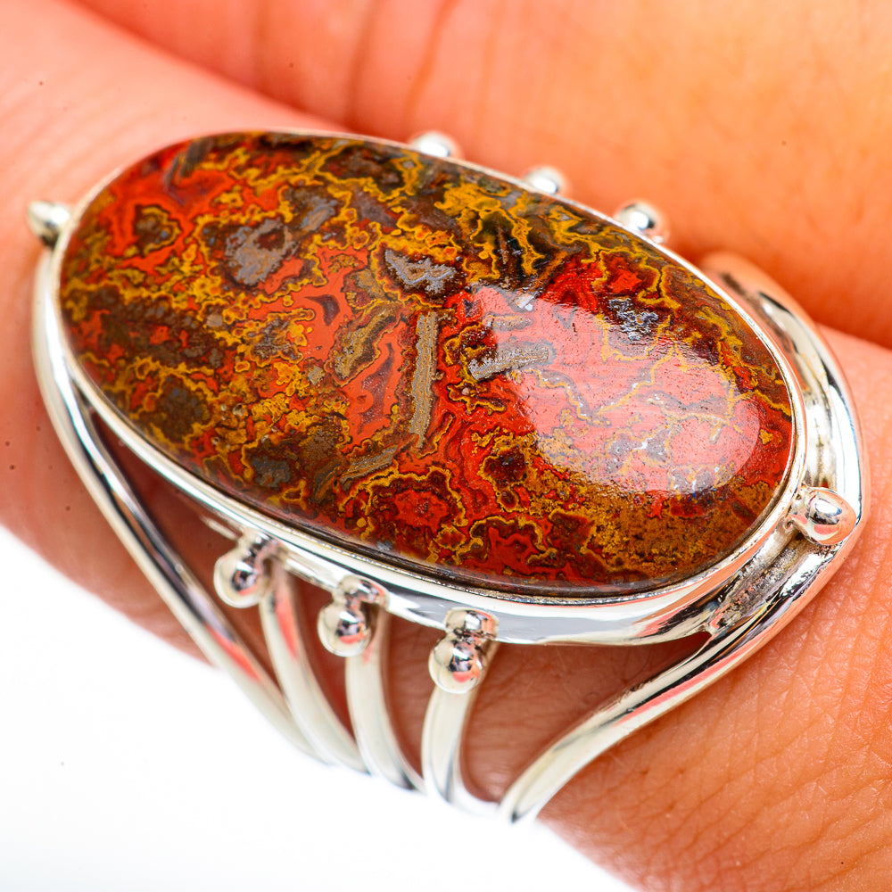 Moroccan Agate Rings handcrafted by Anasilvercos - RING70529