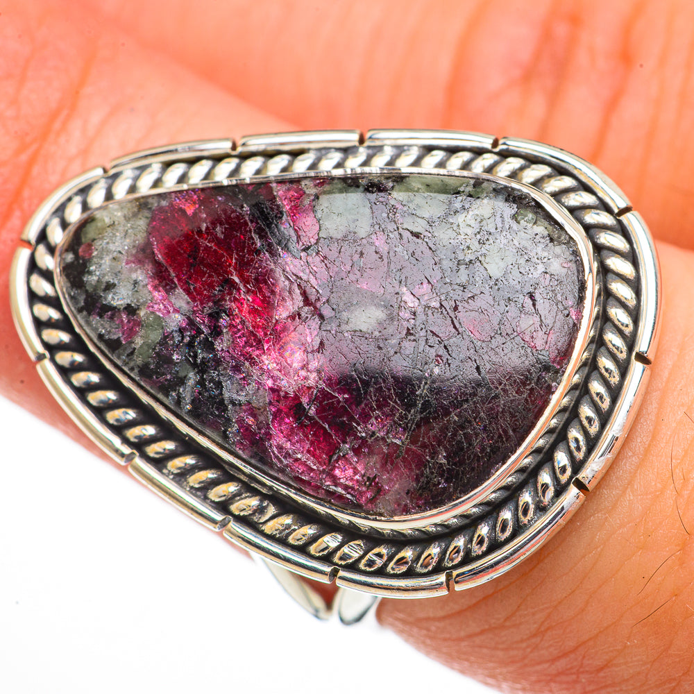 Russian Eudialyte Rings handcrafted by Anasilvercos - RING70534