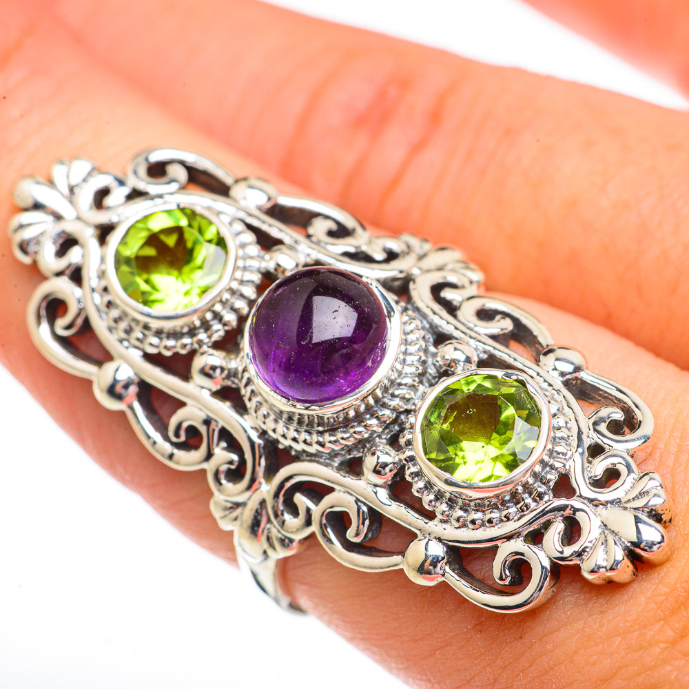 Amethyst Rings handcrafted by Anasilvercos - RING70551