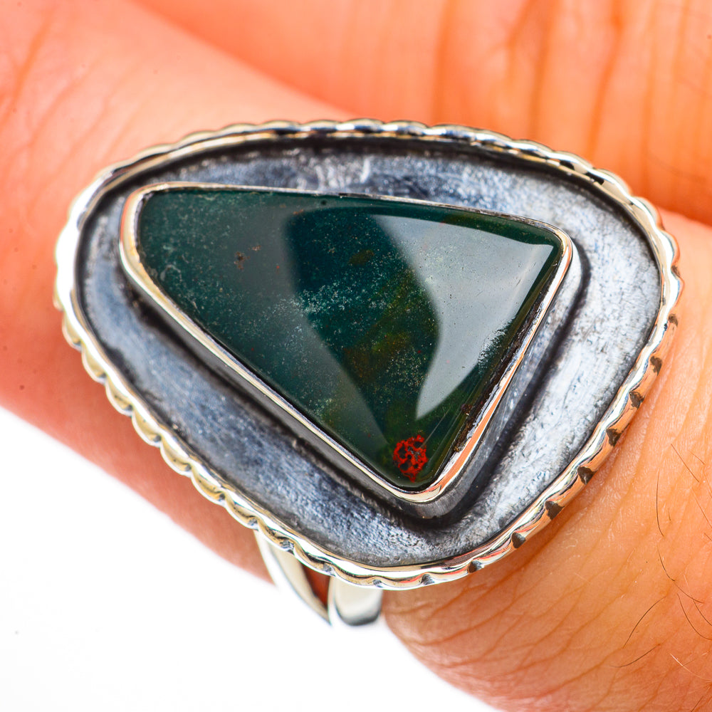Bloodstone Rings handcrafted by Anasilvercos - RING70574