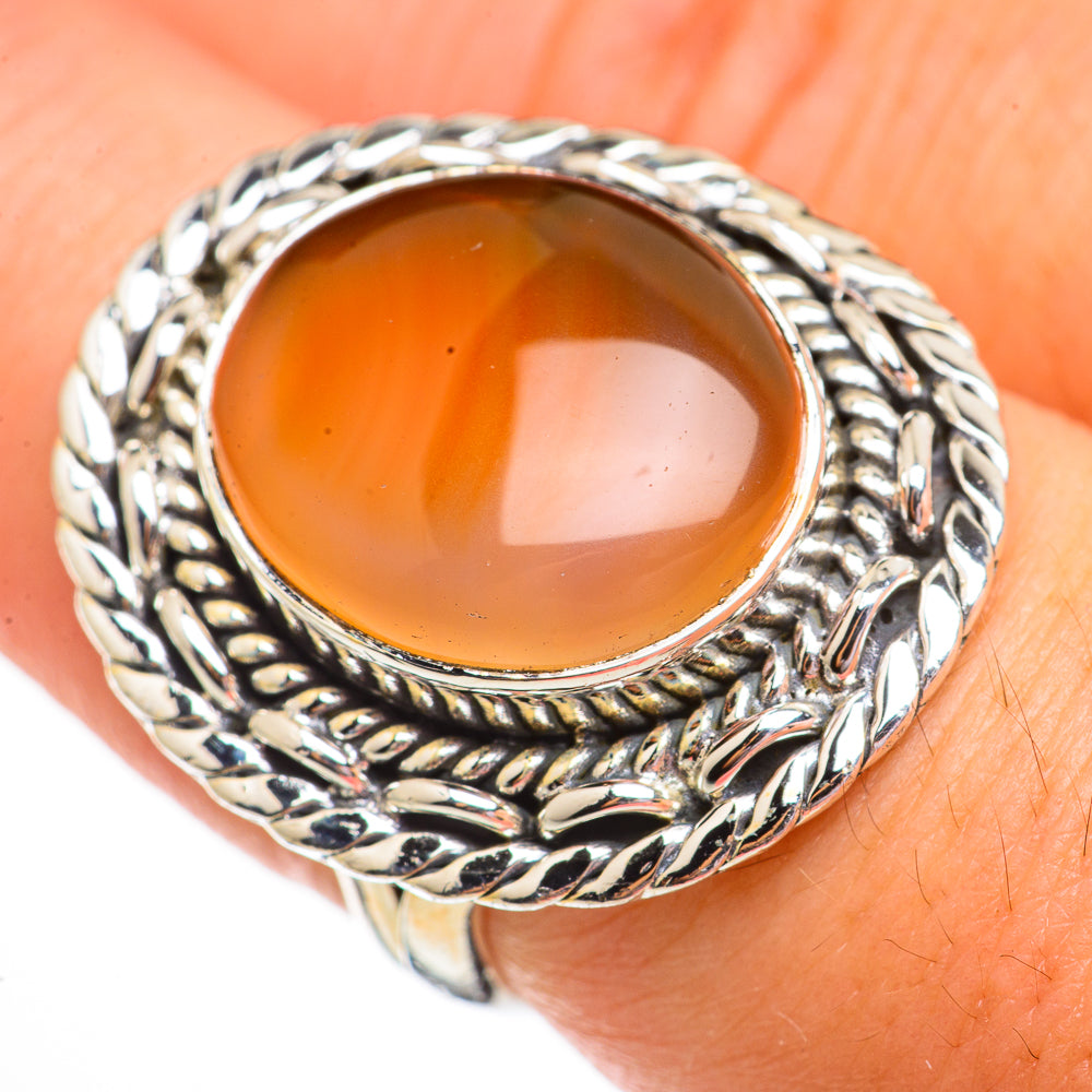 Carnelian Rings handcrafted by Anasilvercos - RING70582