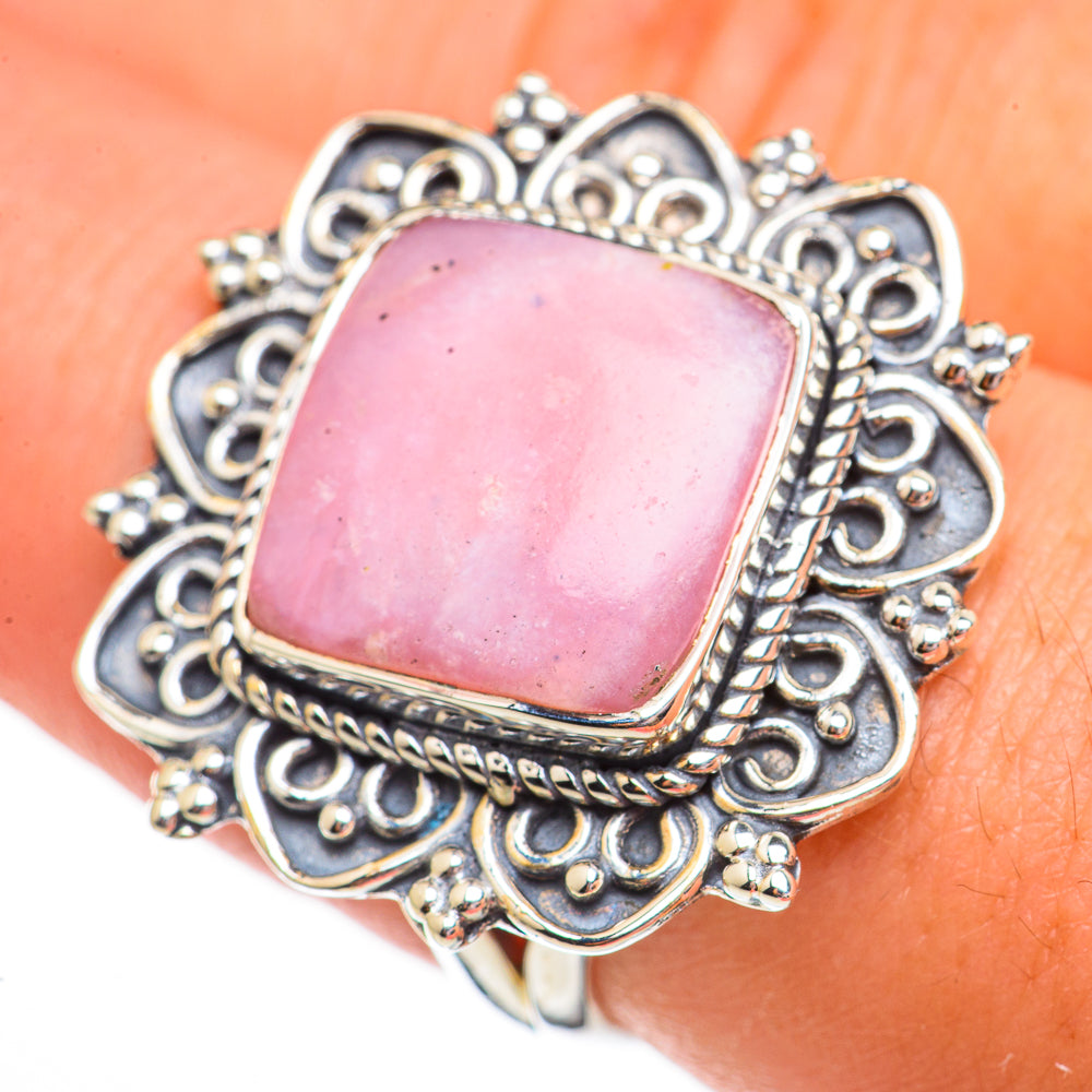 Pink Opal Rings handcrafted by Anasilvercos - RING70589